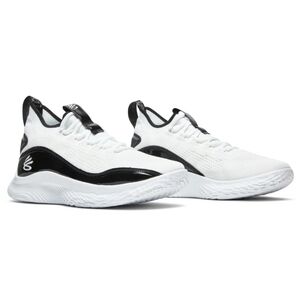 Under Armour Curry Flow 8 Basketball Shoes Size 11 White Black 3024785-111 EUC
